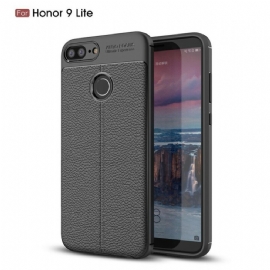 Kryt Na Honor 9 Lite Litchi Leather Effect Dvojitá Čára