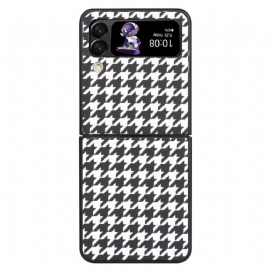 Kryt Na Samsung Galaxy Z Flip 4 Flipové Pouzdro Houndstooth