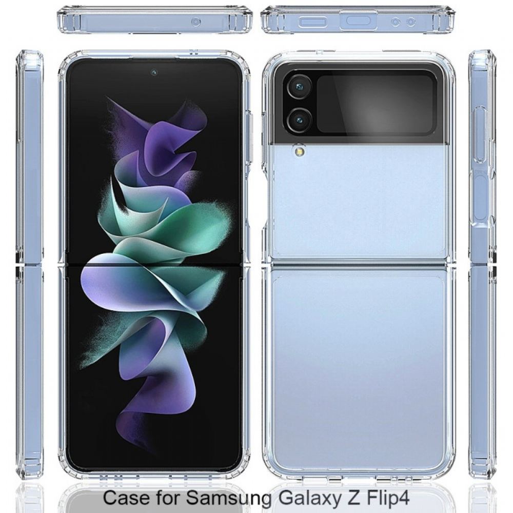 Kryt Na Samsung Galaxy Z Flip 4 Flipové Pouzdro Jasný Vyztužený Obrys