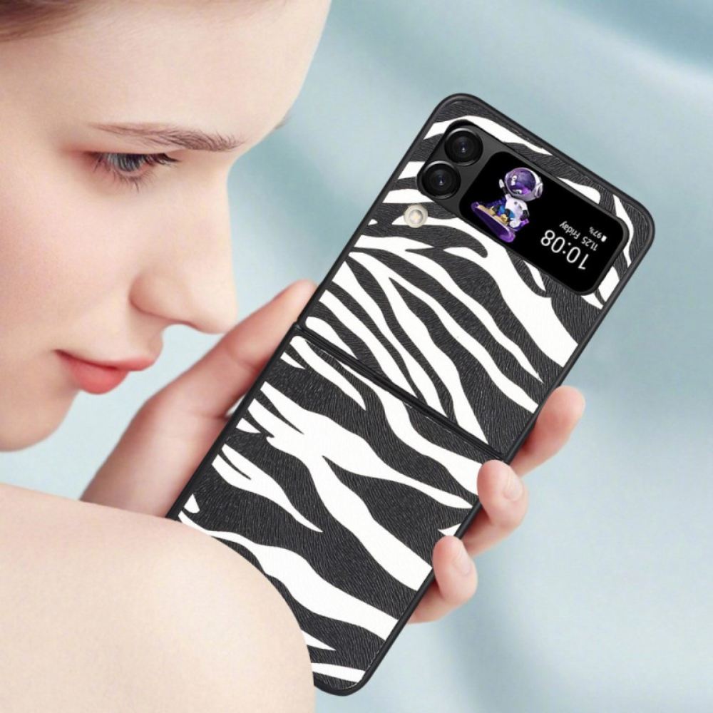 Kryt Na Samsung Galaxy Z Flip 4 Flipové Pouzdro Zebra