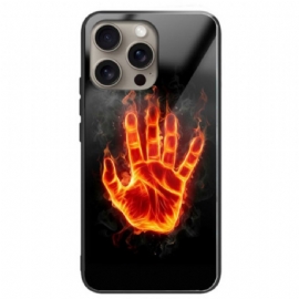 Kryt iPhone 16 Pro Max Tvrzené Sklo Fire Palm