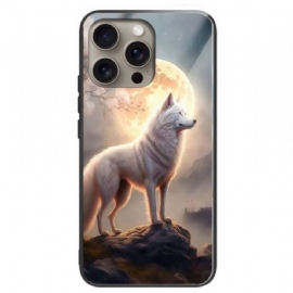 Kryt iPhone 16 Pro Max Tvrzené Sklo Moonlight Wolf