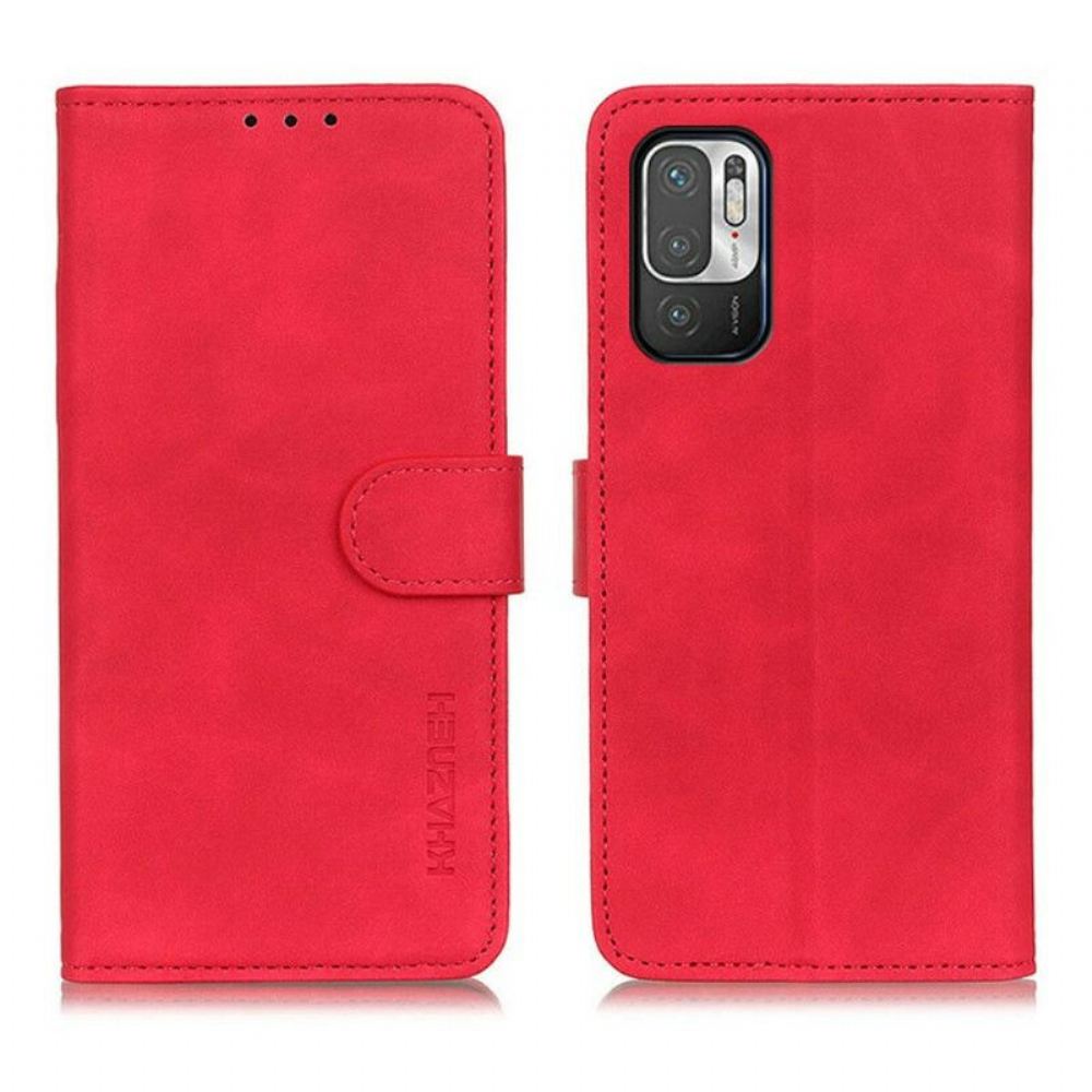 Flipové Pouzdro Na Xiaomi Redmi Note 10 5G Khazneh Leather Effect