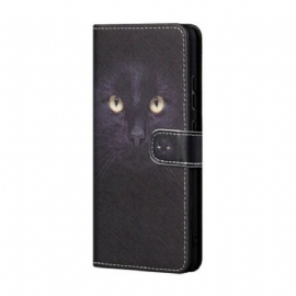 Flipové Pouzdro Na Xiaomi Redmi Note 10 5G Na Lana Strappy Cat Eyes