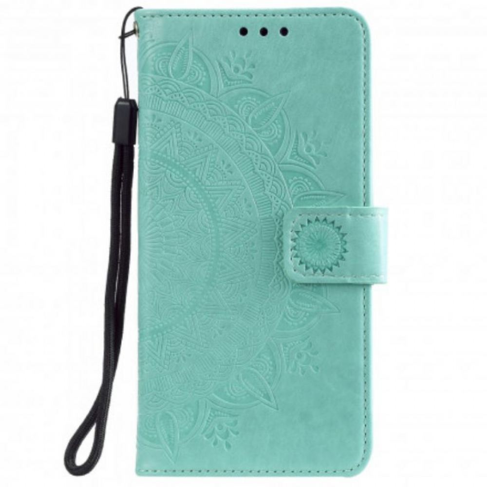 Flipové Pouzdro Na Xiaomi Redmi Note 10 5G Sluneční Mandala