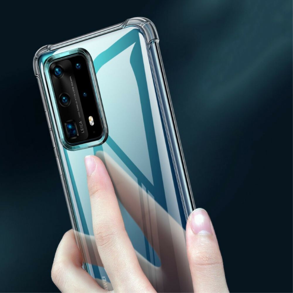 Kryt Na Huawei P40 Pro Průhledné Ochranné Polštáře Leeu