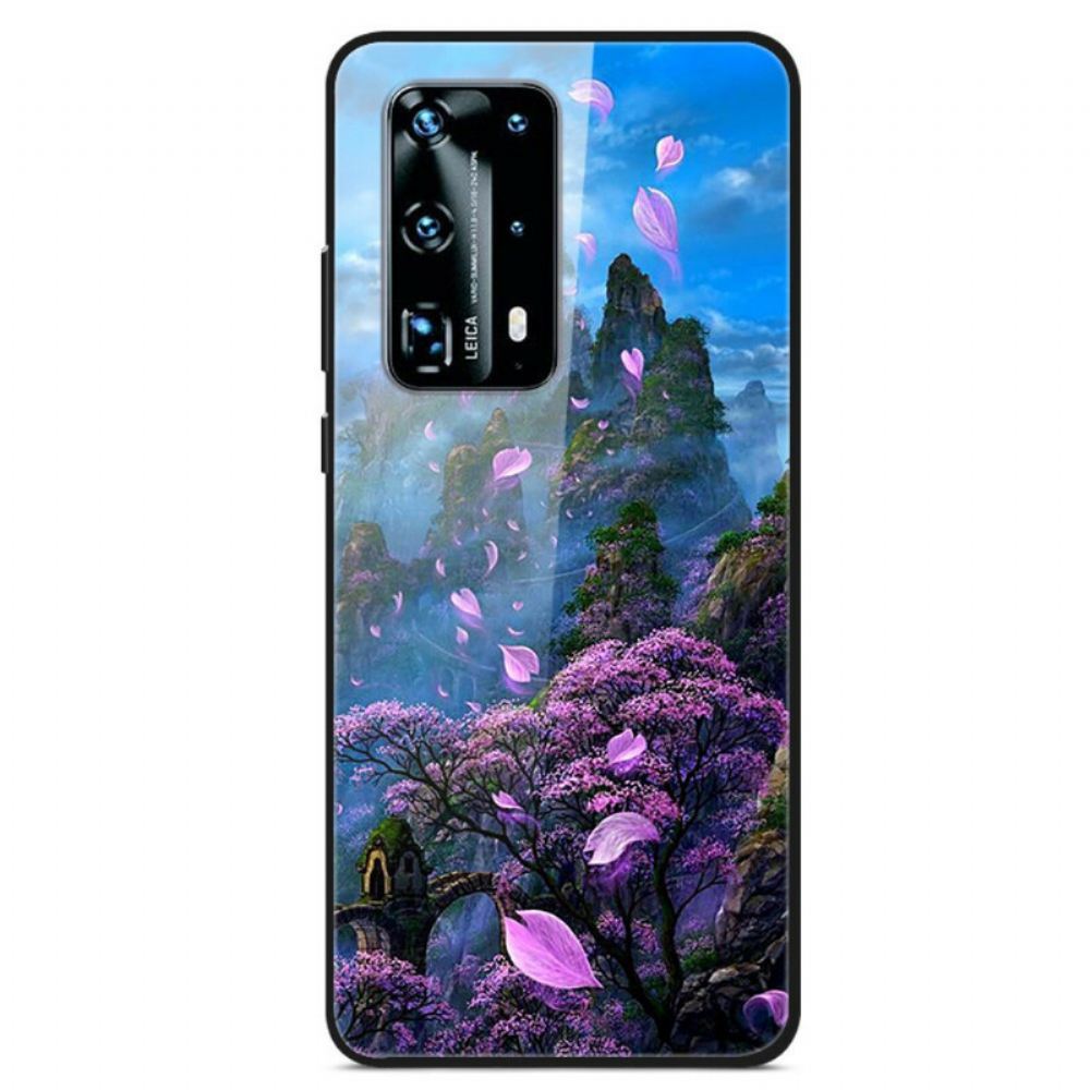 Kryt Na Huawei P40 Pro Tvrzené Sklo Fantasy Landscape