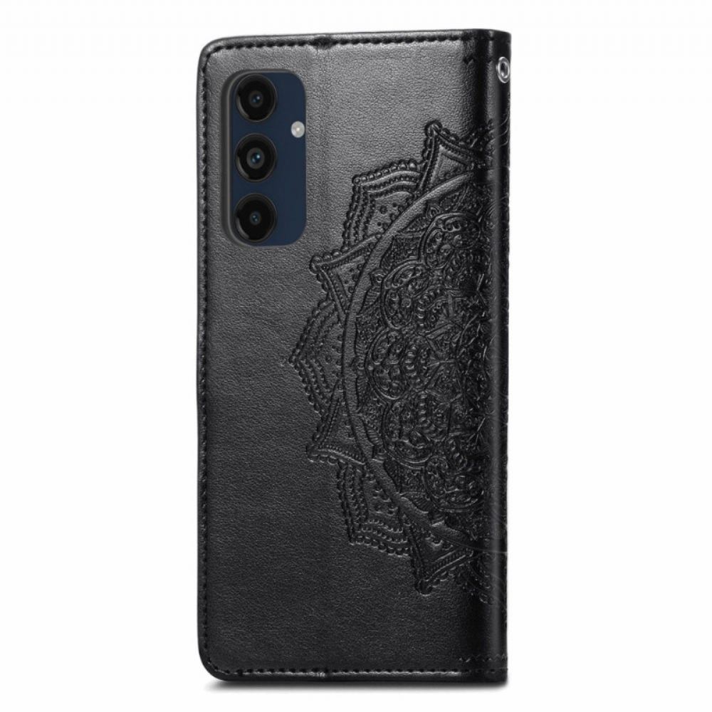 Kožený Kryt Samsung Galaxy A16 5g Barokní Mandala