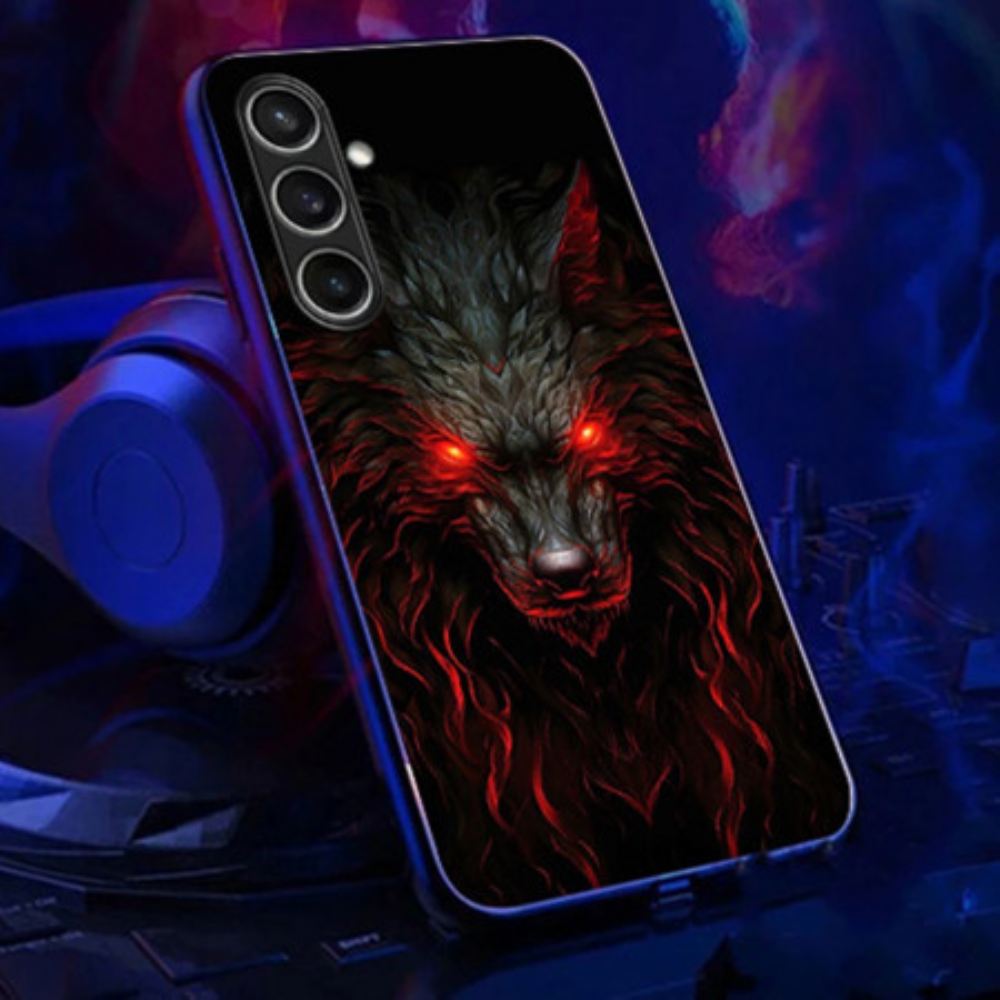 Kryt Na Samsung Galaxy A16 5g Zavolejte Flash Series Red-eyed Wolf