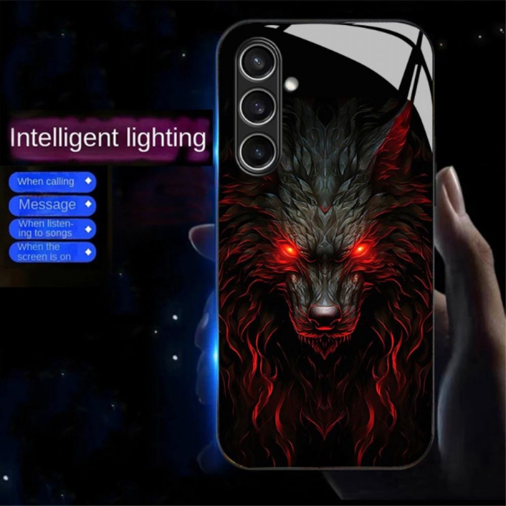 Kryt Na Samsung Galaxy A16 5g Zavolejte Flash Series Red-eyed Wolf