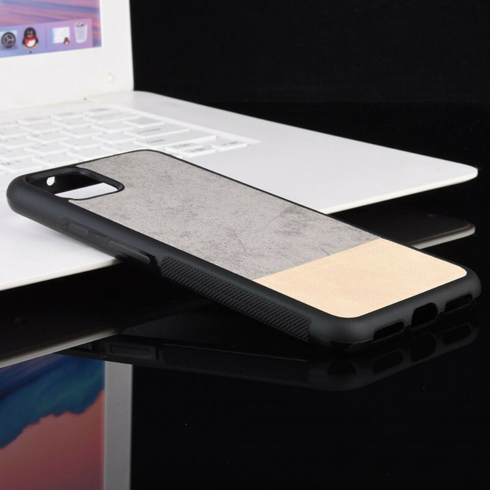 Kryt Na Google Pixel 4 Dvoubarevná Umělá Kůže