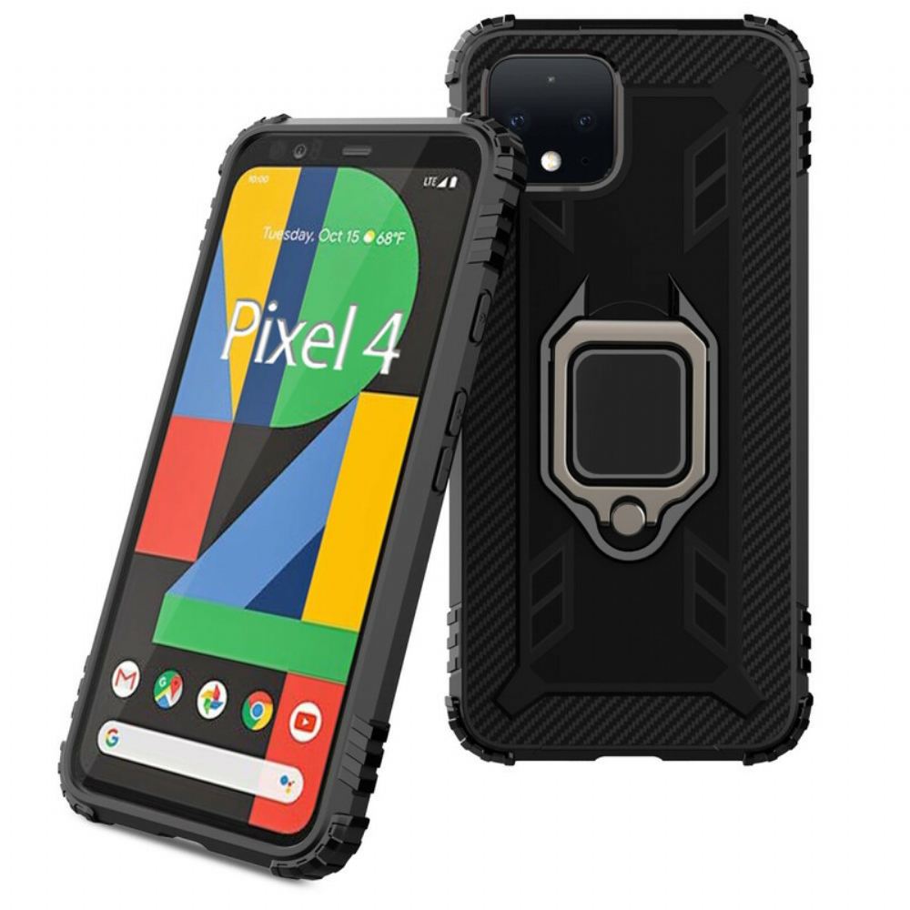 Kryt Na Google Pixel 4 Kroužek A Uhlíková Vlákna