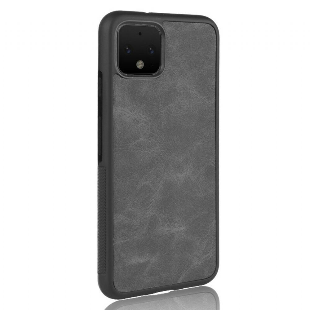 Kryty Na Mobil Na Google Pixel 4 Kožený Efekt Vintage Vzhledu