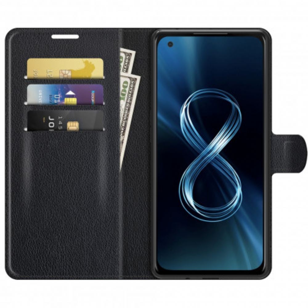 Flipové Pouzdro Na Asus Zenfone 8 Klasická Umělá Kůže