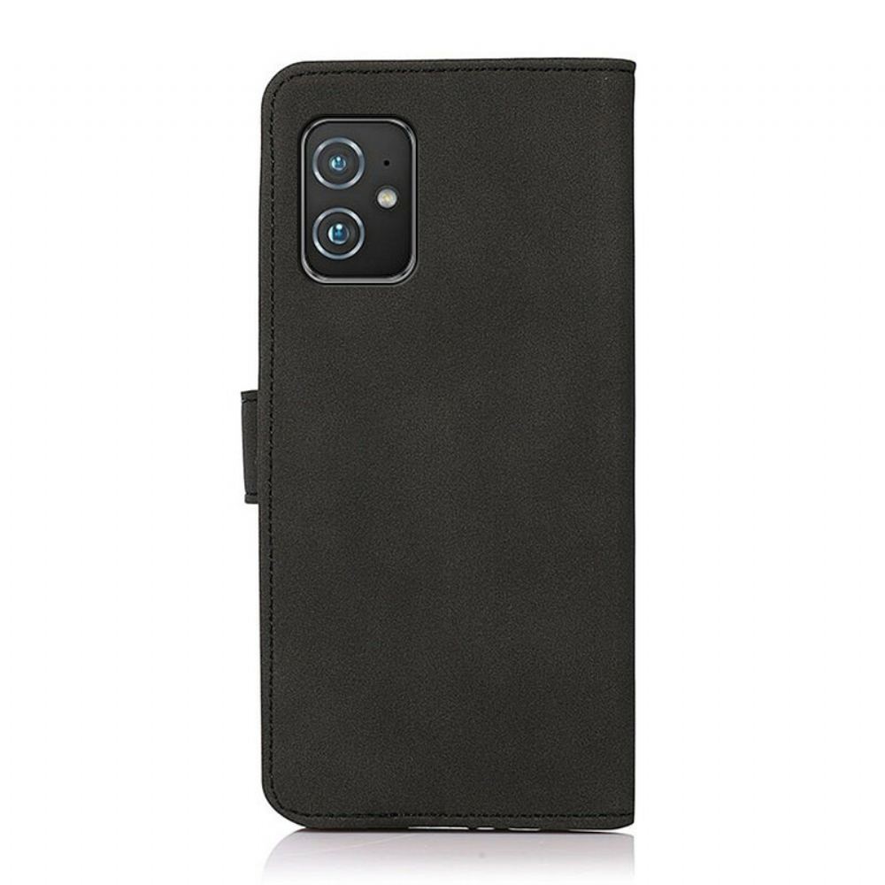 Kožené Pouzdro Na Asus Zenfone 8 Módní Kožený Efekt Khazneh