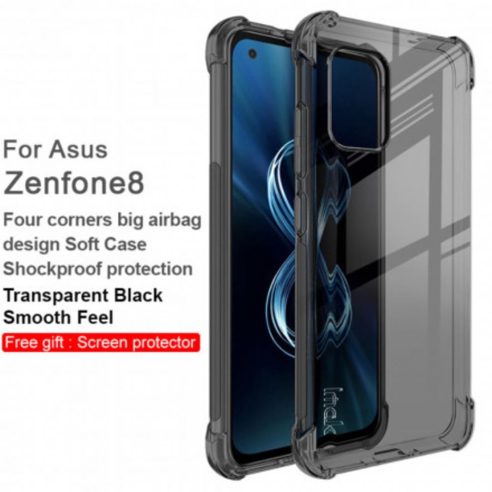 Kryt Na Asus Zenfone 8 Transparentní Silky Imak