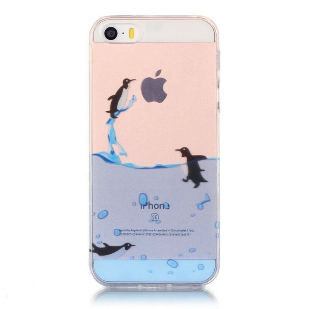 Kryt Na iPhone SE / 5 / 5S Hra Transparent Penguin