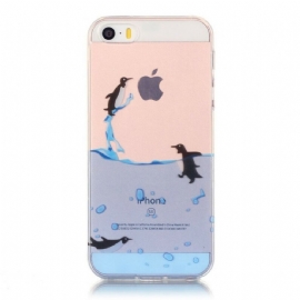 Kryt Na iPhone SE / 5 / 5S Hra Transparent Penguin