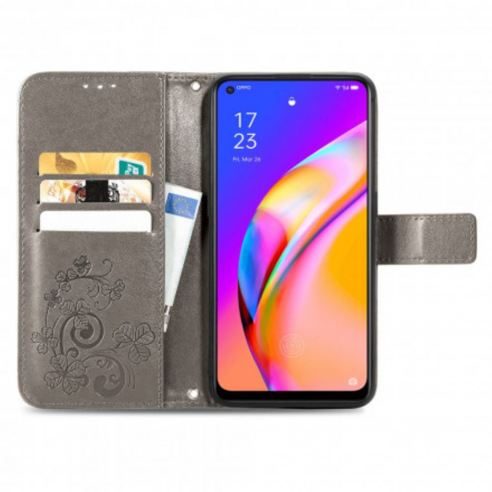 Flipové Pouzdro Na Oppo A94 5G Čtyřlístek