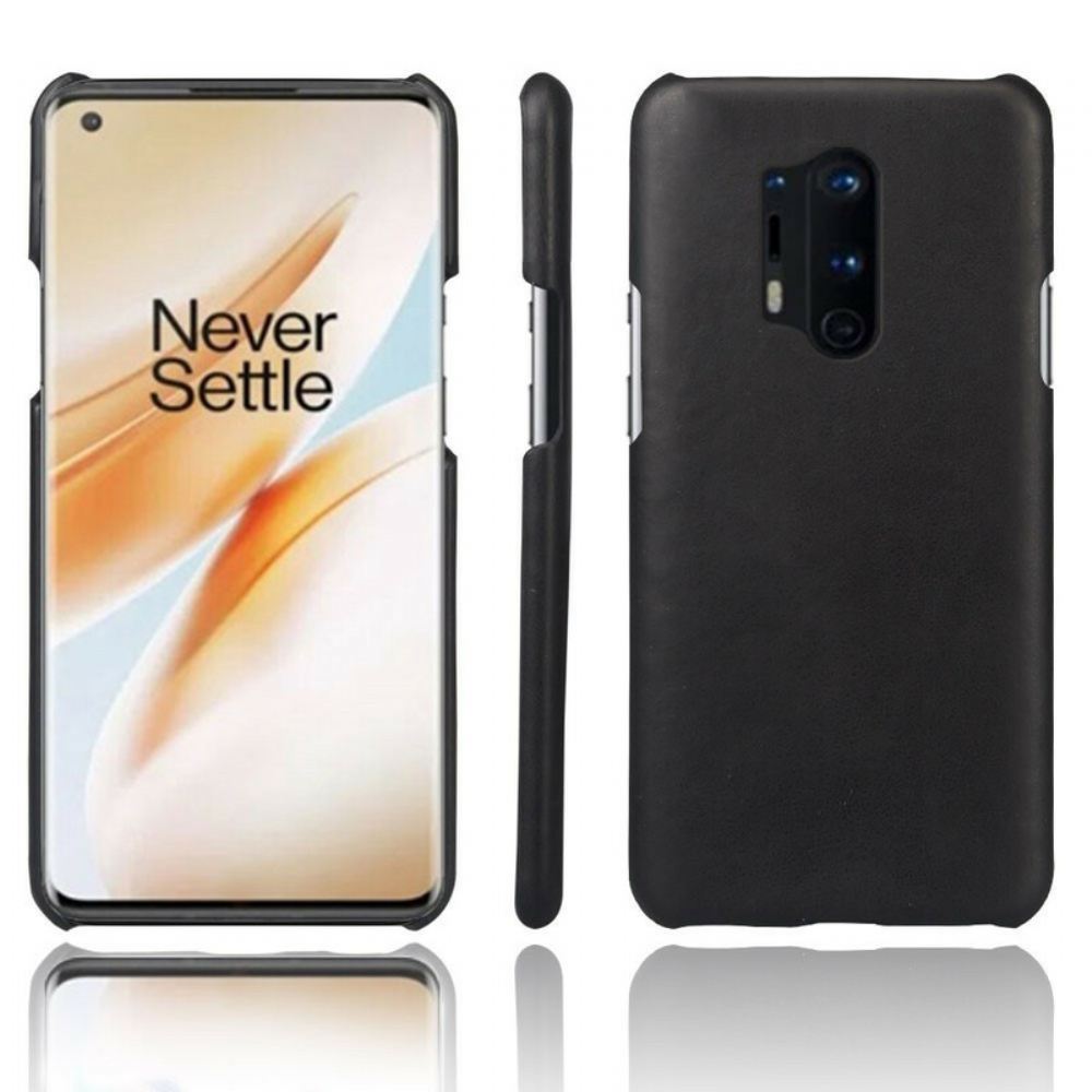 Kryt Na OnePlus 8 Pro Kožený Efekt Ksq