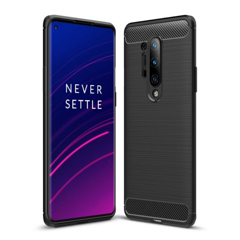 Kryty Na Mobil Na OnePlus 8 Pro Kartáčované Uhlíkové Vlákno