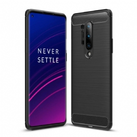 Kryty Na Mobil Na OnePlus 8 Pro Kartáčované Uhlíkové Vlákno