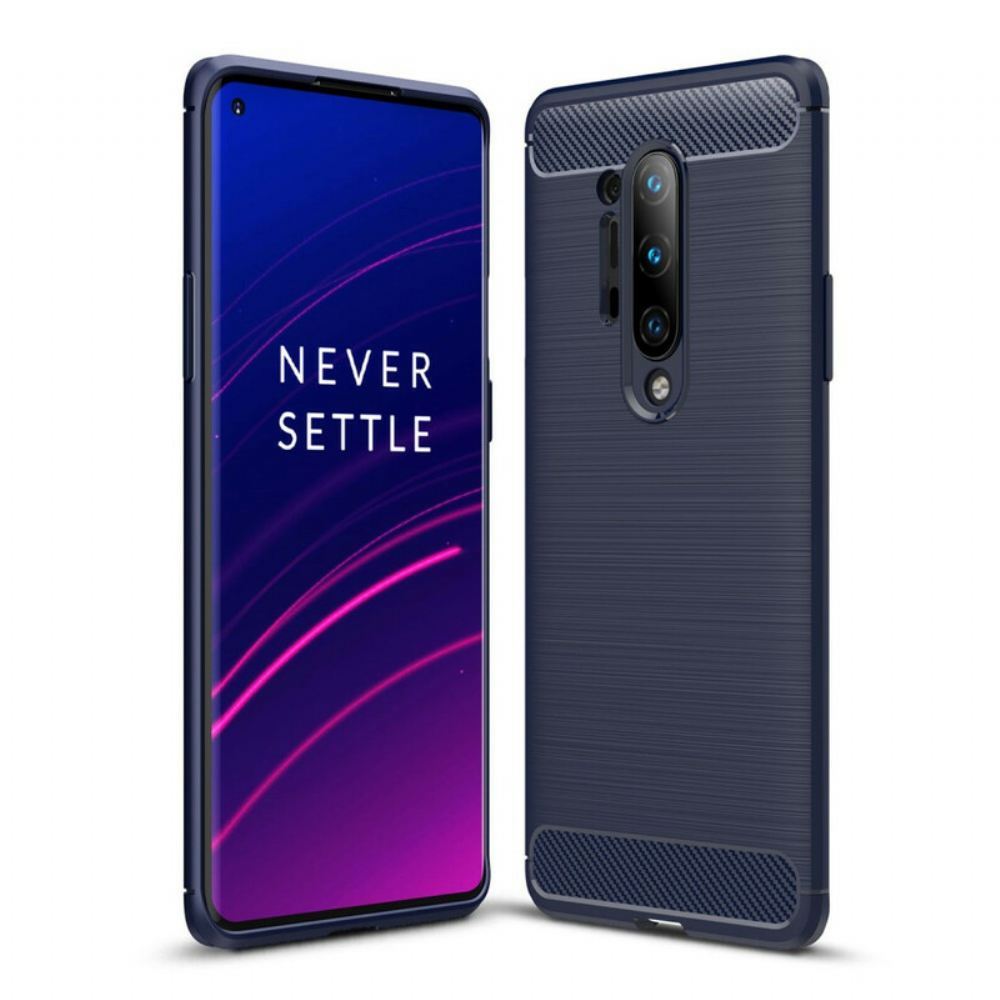 Kryty Na Mobil Na OnePlus 8 Pro Kartáčované Uhlíkové Vlákno