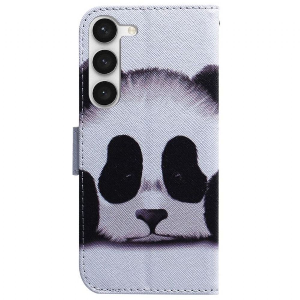 Flipové Pouzdro Na Samsung Galaxy S23 Plus 5G Na Lana My Lanyard Panda