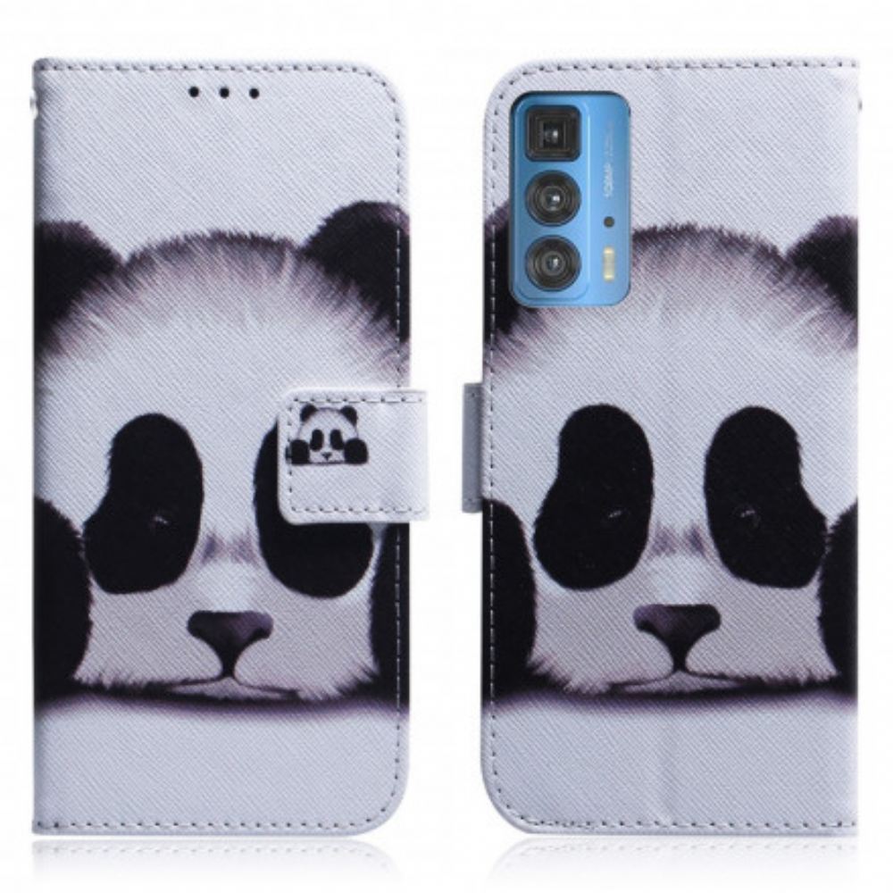 Flipové Pouzdro Na Motorola Edge 20 Pro Panda Tvář