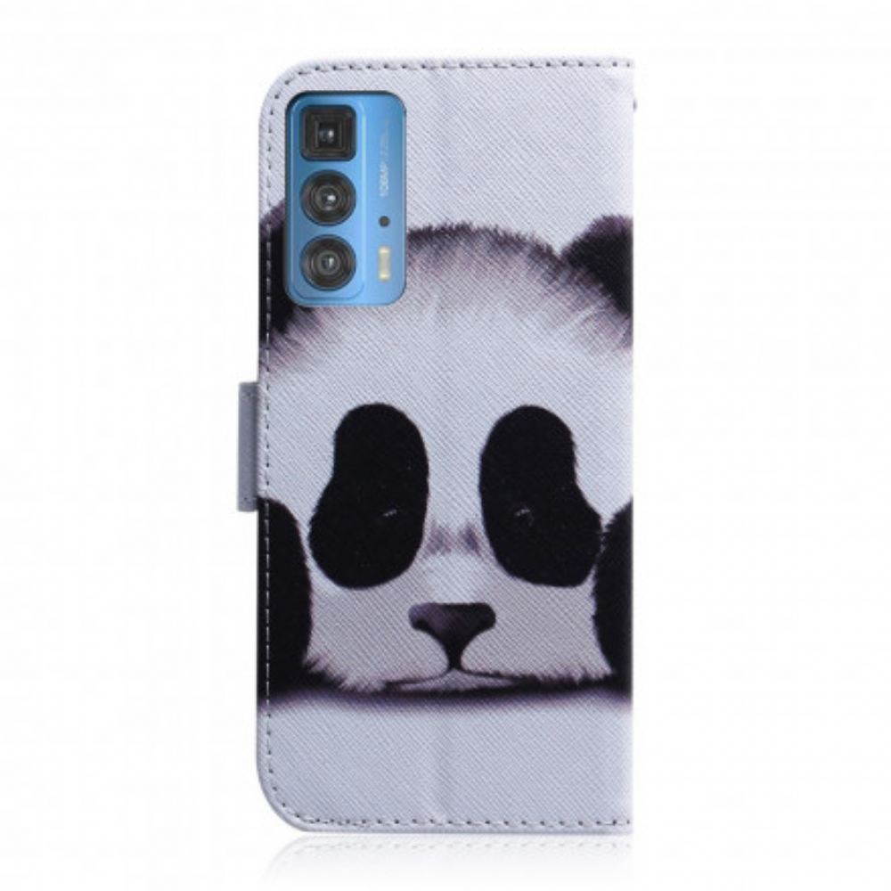 Flipové Pouzdro Na Motorola Edge 20 Pro Panda Tvář