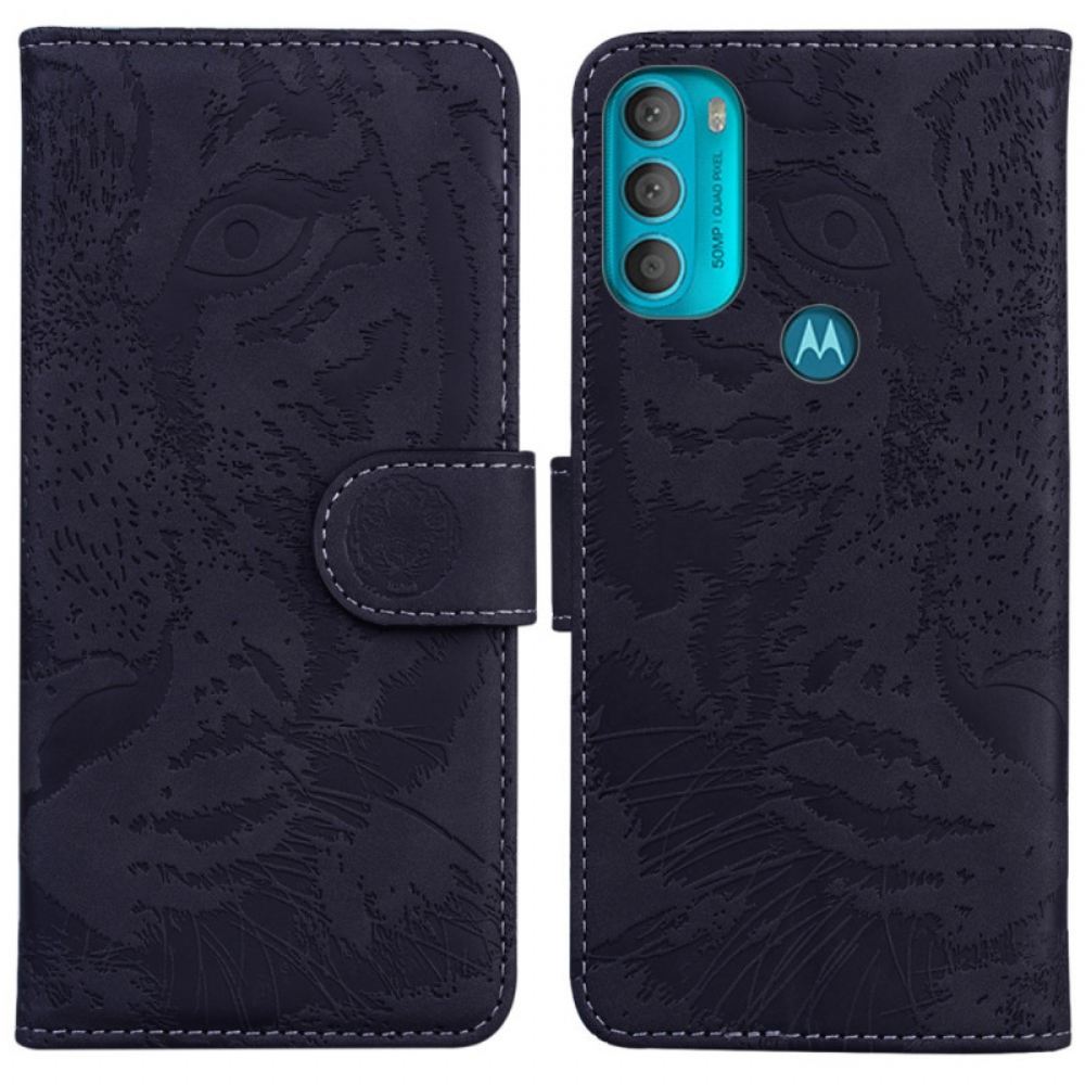 Flipové Pouzdro Na Moto G71 5G Tiger Face Print