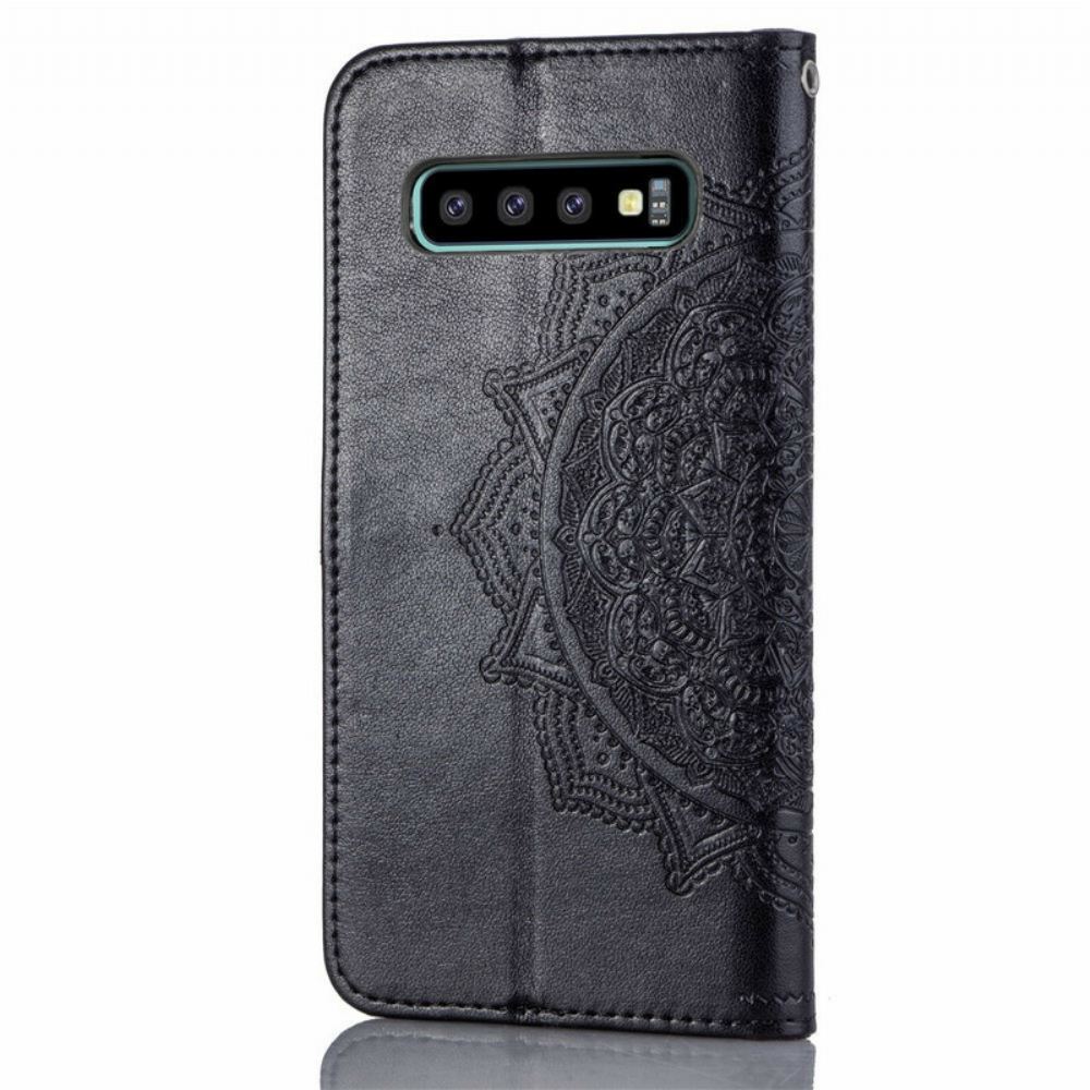 Flipové Pouzdro Na Samsung Galaxy S10 Plus Středověká Mandala