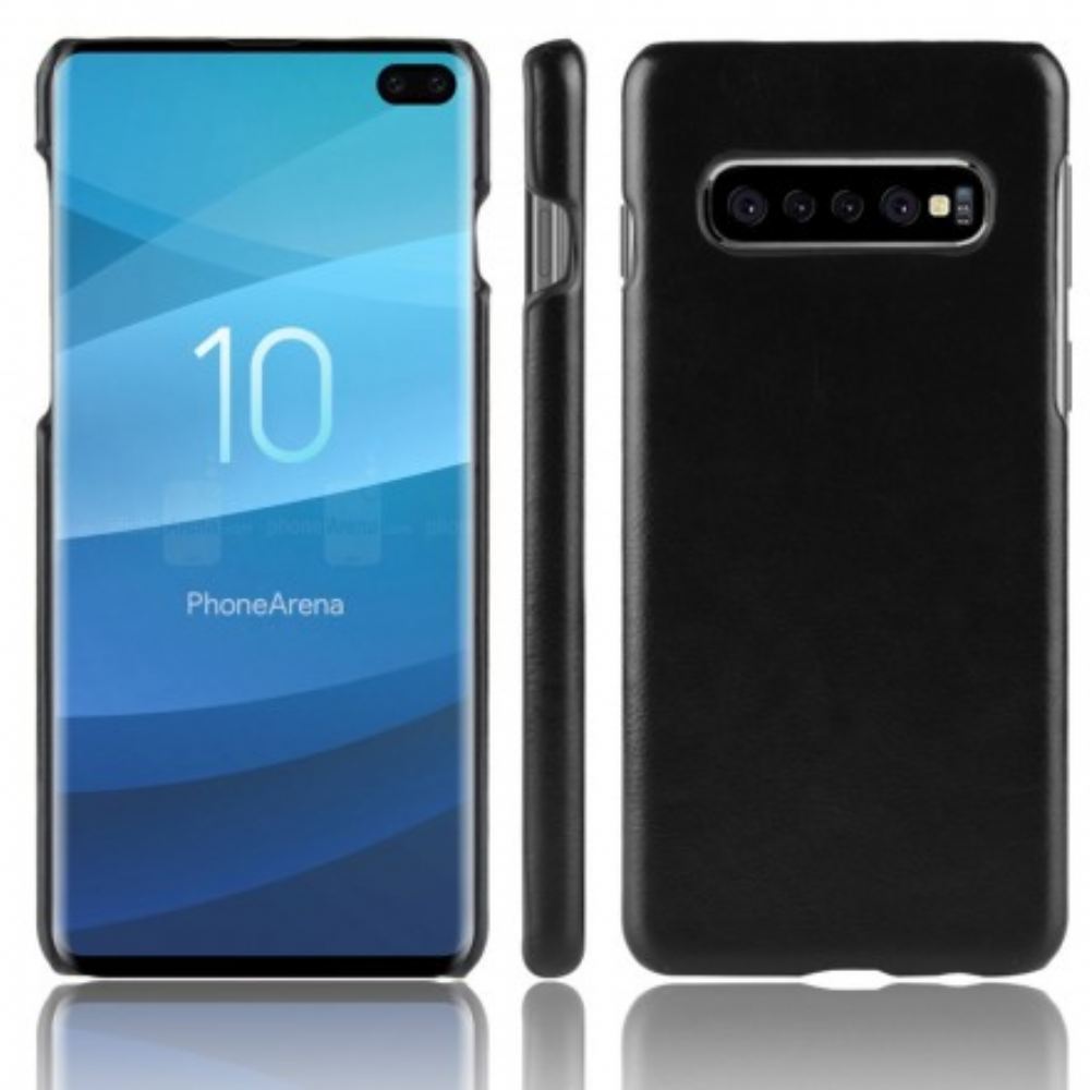 Kryty Na Mobil Na Samsung Galaxy S10 Plus Kožený Efekt Litchi