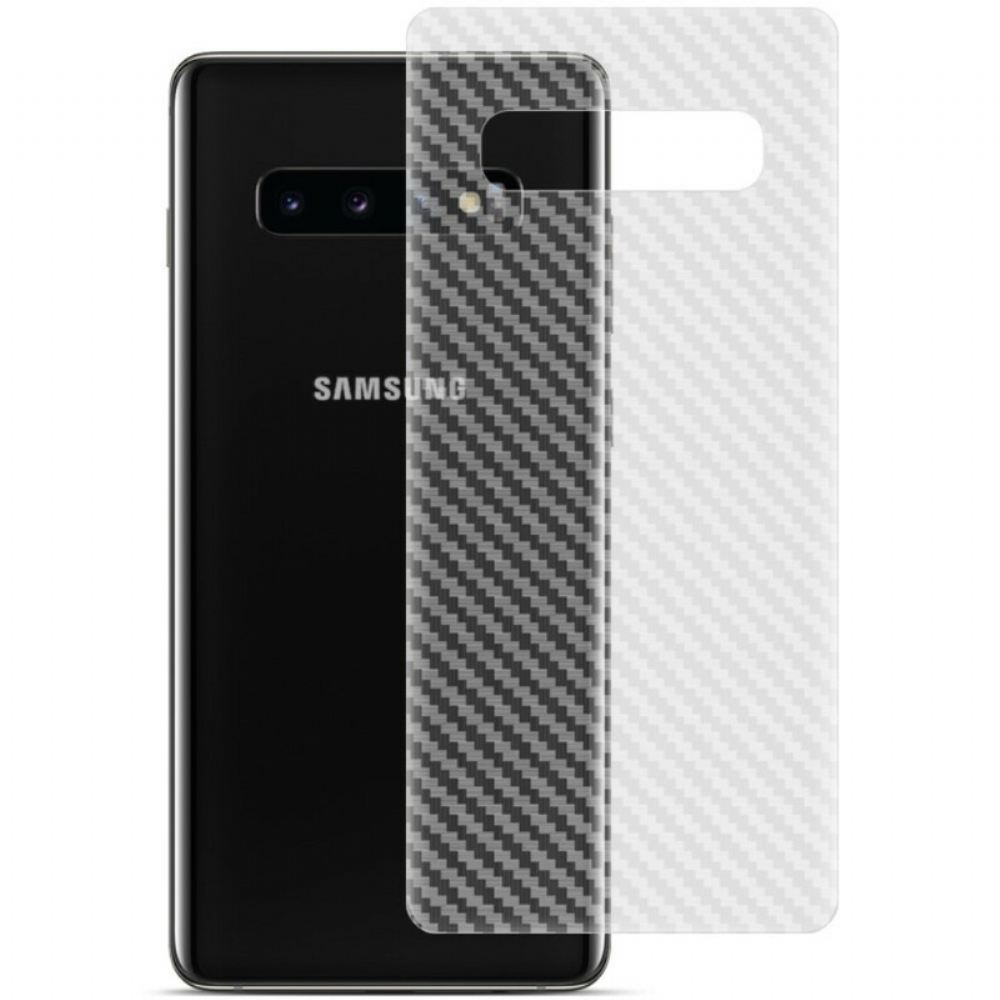 Zadní Ochranná Fólie Pro Samsung Galaxy S10 Plus Carbon Imak