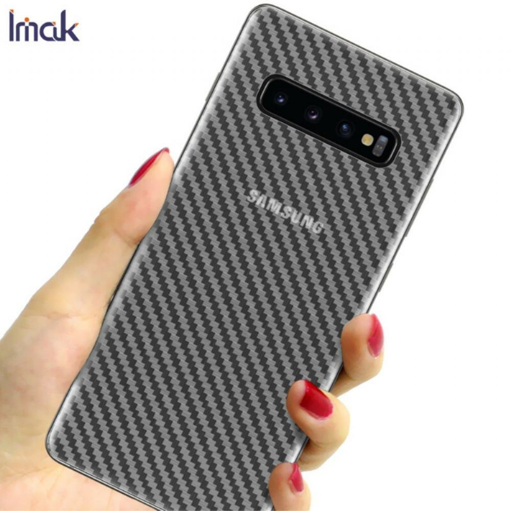 Zadní Ochranná Fólie Pro Samsung Galaxy S10 Plus Carbon Imak