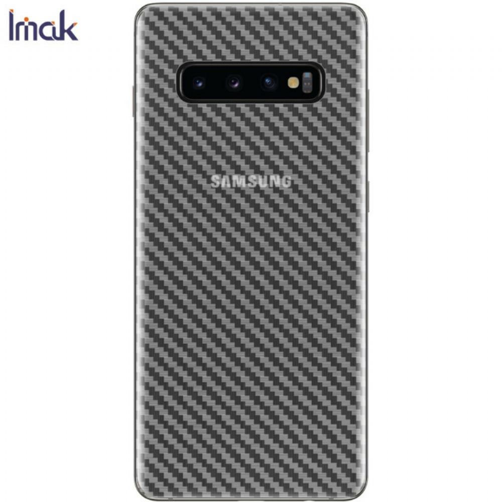 Zadní Ochranná Fólie Pro Samsung Galaxy S10 Plus Carbon Imak