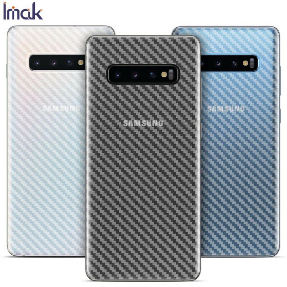 Zadní Ochranná Fólie Pro Samsung Galaxy S10 Plus Carbon Imak