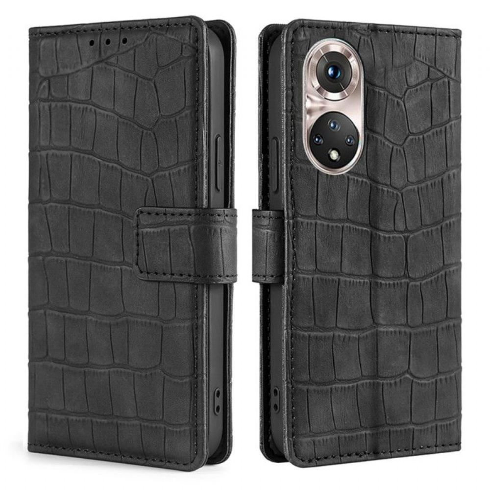 Flipové Pouzdro Na Honor 50 Pro Pro Skin-touch Crocodile