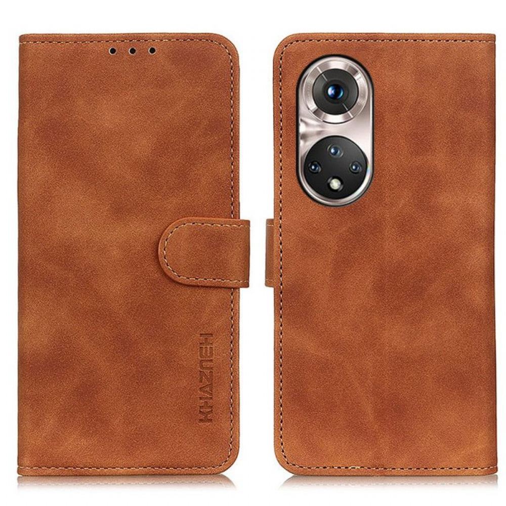 Flipové Pouzdro Na Honor 50 Pro Pro Vintage Leather Effect Khazneh