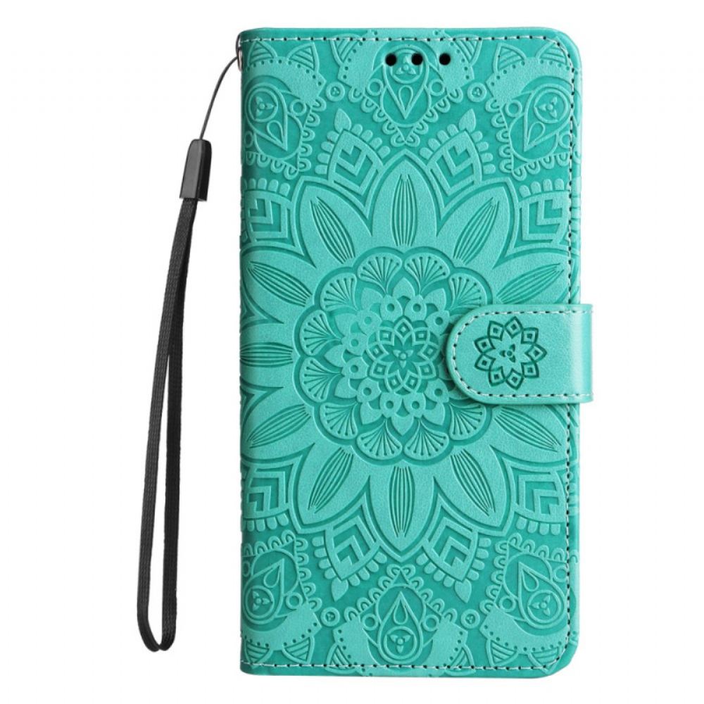 Kožený Kryt Huawei Nova 12s Mandala S Popruhem