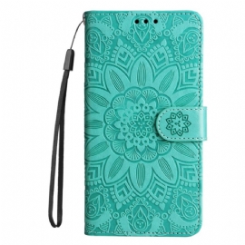 Kožený Kryt Huawei Nova 12s Mandala S Popruhem