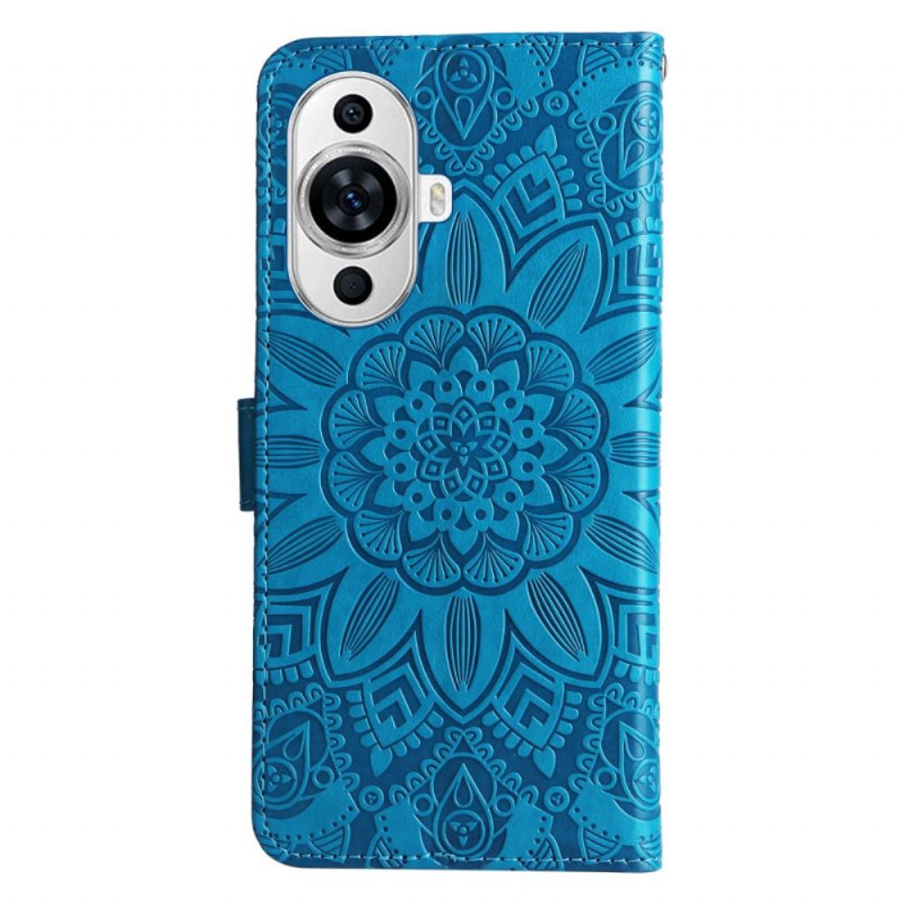 Kožený Kryt Huawei Nova 12s Mandala S Popruhem