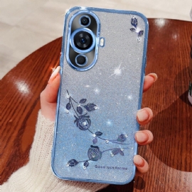 Kryt Na Huawei Nova 12s Květiny A Kamínky