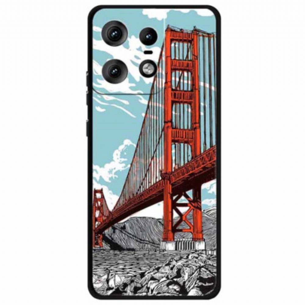 Kryt Motorola Edge 50 Pro Most Golden Gate