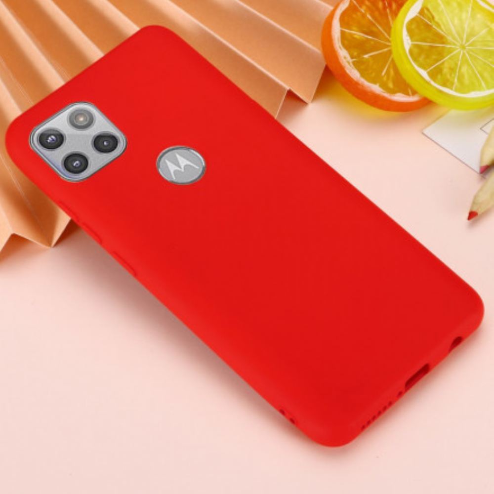 Kryt Na Moto G 5G Tekutý Silikonový Design Se Šňůrkou