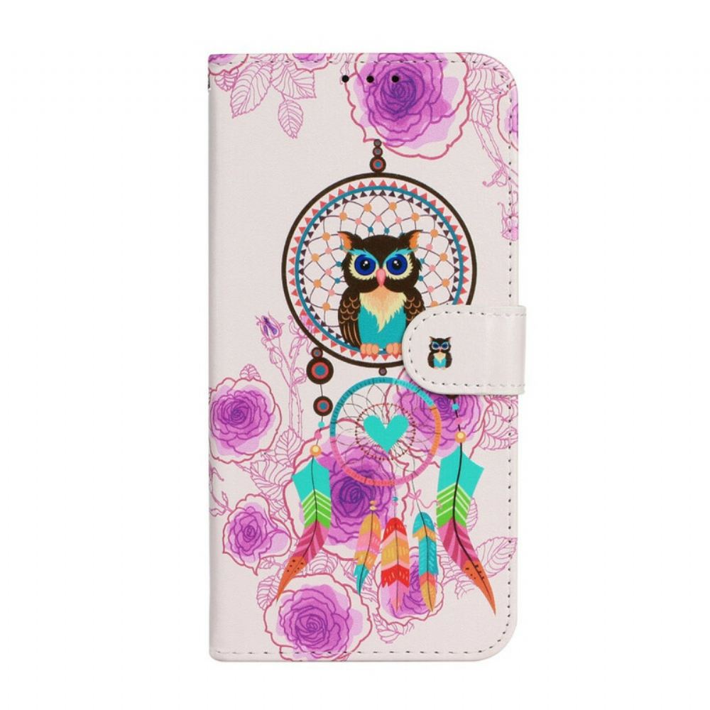 Flipové Pouzdro Na iPhone 13 Mini Na Lana Mandala Strappy Sowl