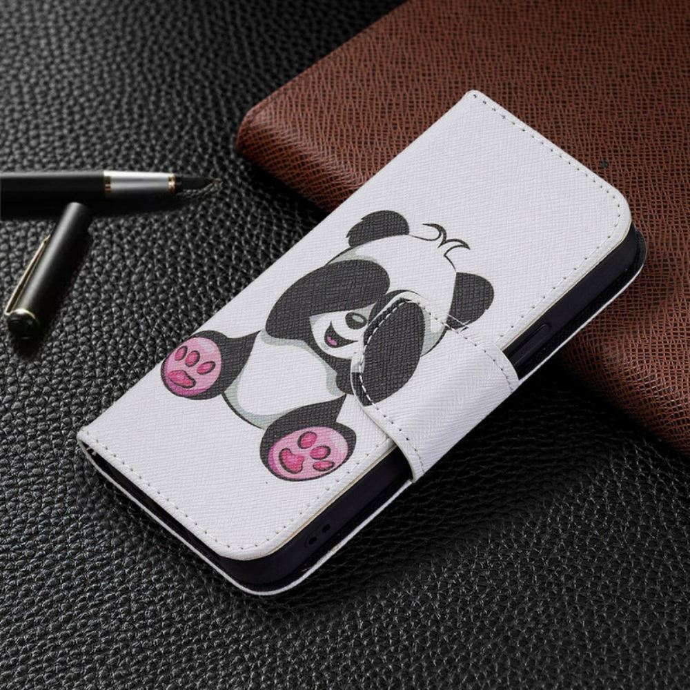 Flipové Pouzdro Na iPhone 13 Mini Panda Zábava