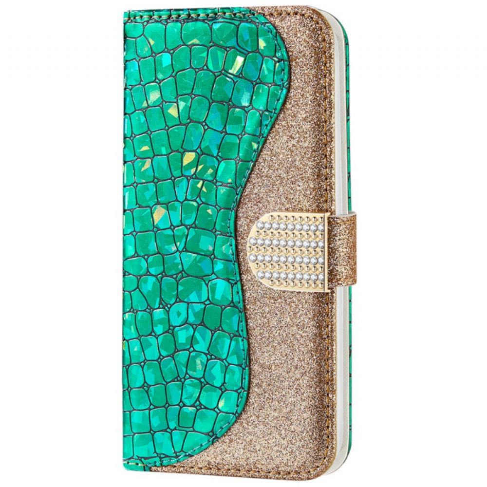 Flipové Pouzdro Na Samsung Galaxy A33 5G Diamanty Croco