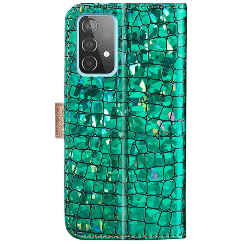 Flipové Pouzdro Na Samsung Galaxy A33 5G Diamanty Croco