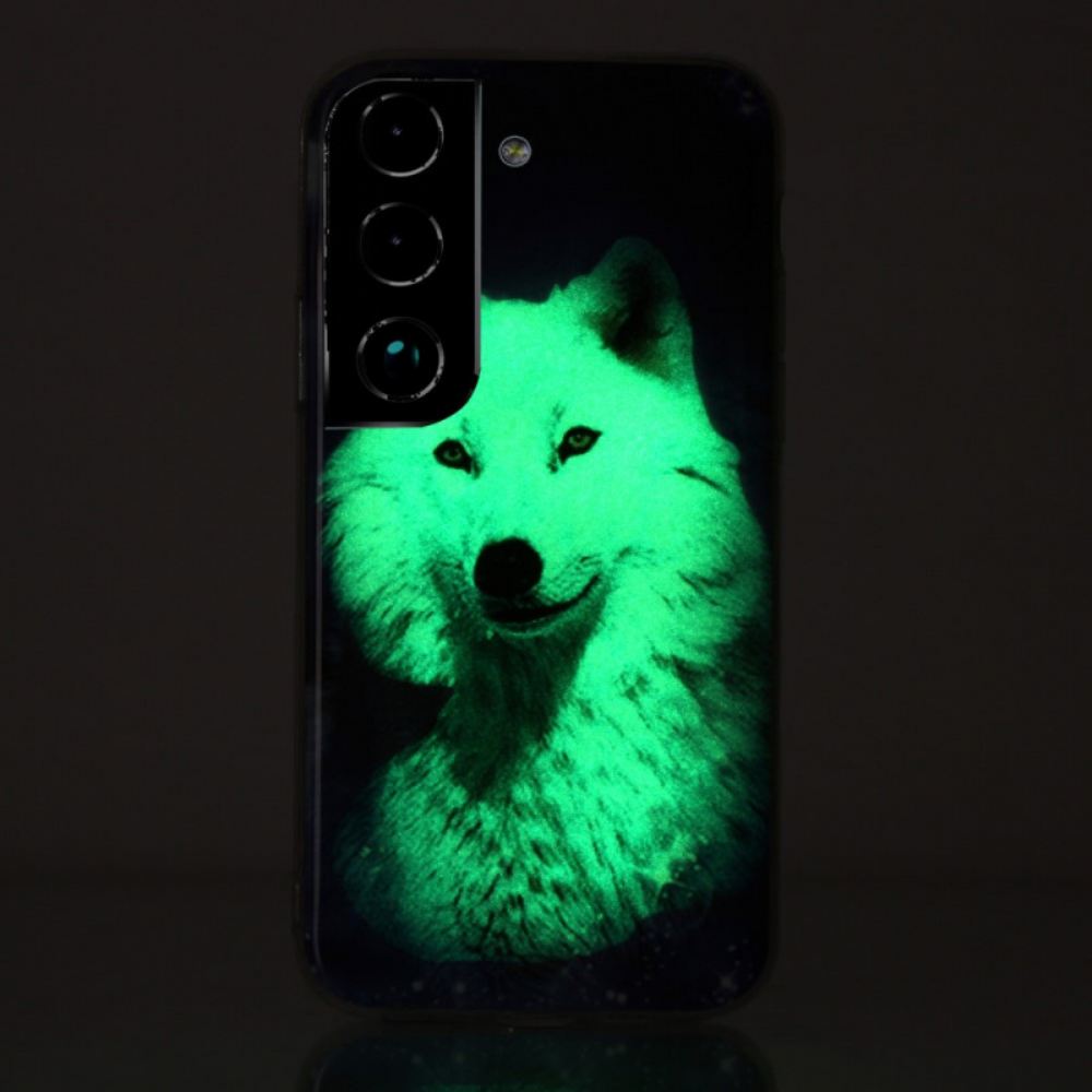 Kryt Na Samsung Galaxy S22 5G Fluorescenční Vlk